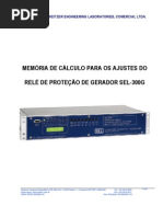 Roteiro de Ajustes Sel 300G