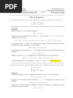 Corrección Examen de Mesa Cálculo III, 17 de Diciembre de 2014