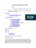 Argumentación e Interpretación Jurídica