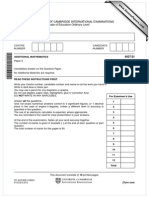 IGCSE Additional Mathematics Paper 2 Version 1 Summer 2012