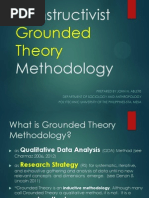 Constructivist Grounded Theory Methodology