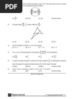 °. If The Radius of The Circle Be R' Then Find: Space For Rough Work