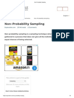 Non Probability Sampling