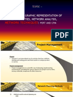 Scheduling: Network Techniques: Graphic Representation of Project Activities, Network Analysis