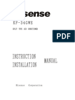 KF-34GWE KF-34GWE: Instruction Instruction Installation Installation Manual Manual