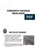 Concreto Vaceado Bajo Agua