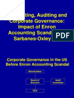 Accounting, Auditing and Corporate Governance: Impact of Enron Accounting Scandal and Sarbanes-Oxley Act