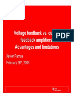 Current Feedback Vs Voltage Feedback Amplifiers