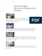 Causas Comunes de Fallas Relacionadas Con Los Cilindros en Los Motores Cummins