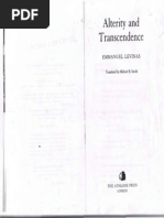 Emmanuel Levinas-Alterity and Transcendence - Columbia University Press (2000)