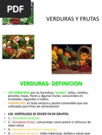 Verduras y Frutas