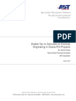 Enable Tax To Calculate On Invoices Originating in Oracle R12 Projects