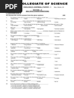 Noor Collegiate of Science: English (C) (Normal) Paper - I