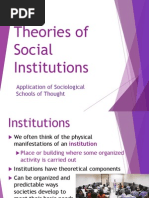 3 Theories of Social Institutions