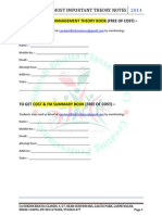 CA Ipc Most Important Costing Theory