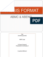 Thesis Format - Quantitative