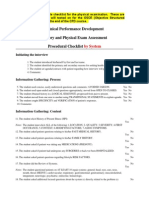 OSCE Checklist