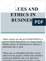 Values and Ethics in Business