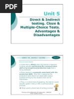 Direct and Indirect Test Items