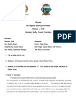 Minutes Bio-Digester Steering Committee October 1, 2010 Georgian Bluffs, Council Chambers