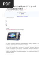 El Scanner Automotriz y Sus Requerimientos