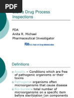 Sterile Drug Process Inspections FDA