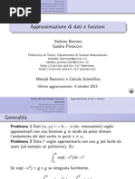 3 - Approssimazione Calcolo Numerico