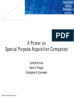 A Primer On Special Purpose Acquisition Companies (SPACs)