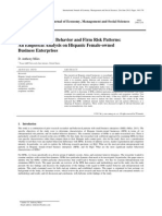 Examining Market Behavior and Firm Risk Patterns: An Empirical Analysis On Hispanic Female-Owned Businesses Enterprises