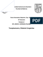 Toxoplasmosis y Rubeola Congenitas