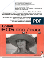 Canon EOS 1000fn User Manual