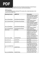 NetScaler TCP Counters