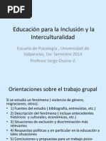 Educación para La Inclusión e Interculturalidad, Sesiòn 3.