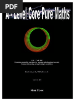 A Level Core Pure Maths by Michael Cook PDF