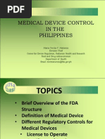 Medical Device Control in The Philippines