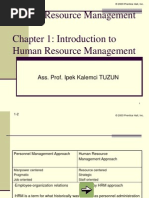 Human Resource Management Chapter 1: Introduction To Human Resource Management