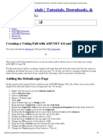 Creating A Voting Poll With ASP - NET 4.0 and C# - ASP PDF