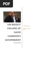 100 Biggest Failures of David Cameron's Government, by Eoin Clarke PHD