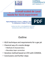 Design of A Small-Scaled de Laval Nozzle For IGLIS Experiment