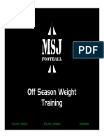 PTP Off Season Weight Lifting Program