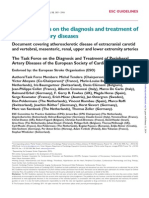 ESC Guidelines On The Diagnosis and Treatment of Peripheral Artery Diseases