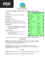 Where We Are in Place and Time Unit Letter - 3 Final