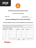 Method Statement For Installation of Aftercooler Compressor E-2180