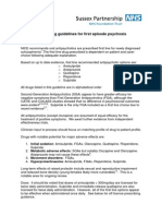 Antipsychotic Early Interguidelines - Sept 091