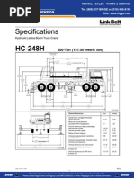 Link Belt HC248 Crane Specifications