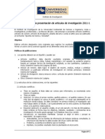 Convocatoria Articulos2011