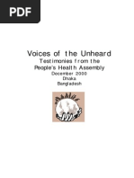 Voices of The Unheard