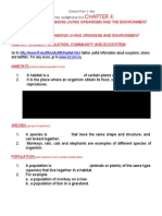 Chapter 4 Interdependence Among Living Organism and