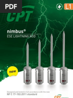 CPT Cirprotec l1 Lightning Rod Ese Nimbus Nfc17102 2011