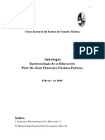 Epistemología de La Educación. DR Juan Francisco Fuentes Pedroso